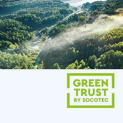 Logo greentrust con bosco Logo greentrust con bosco