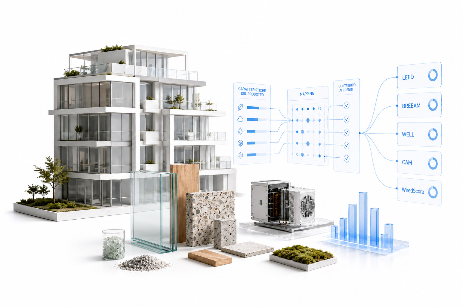 Green building mapping