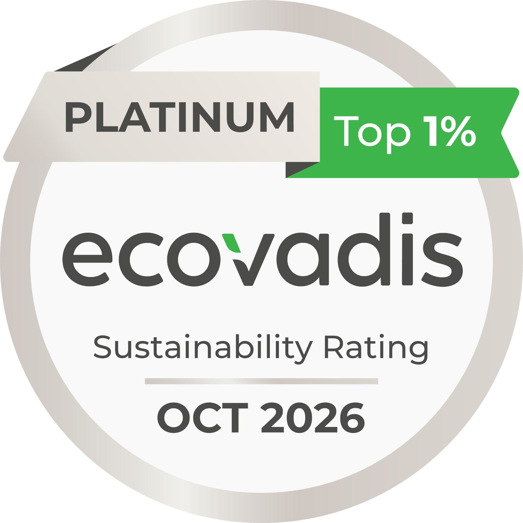 SOCOTEC Medaglia Platino ecovadis 2026